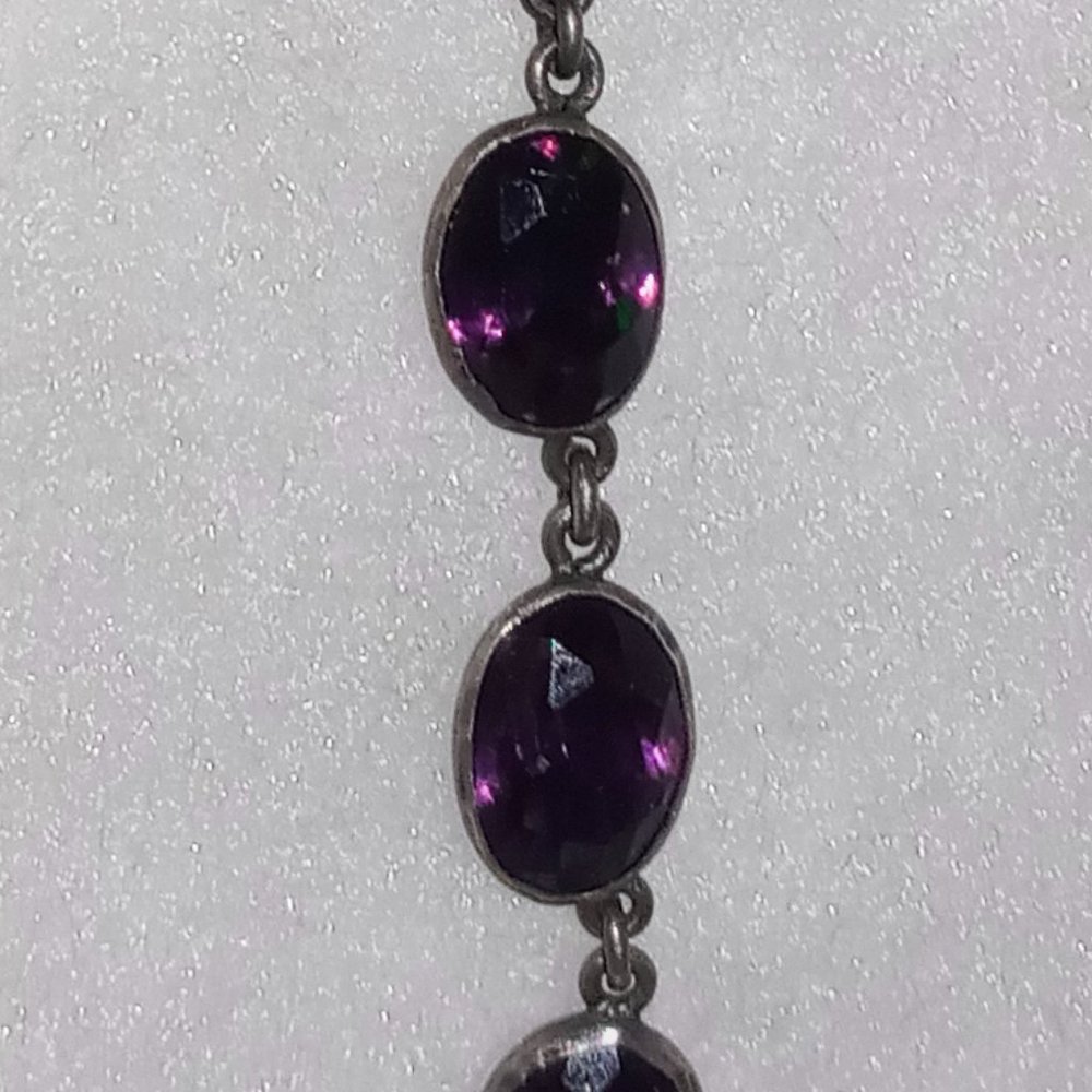 vintage purple Jem necklace